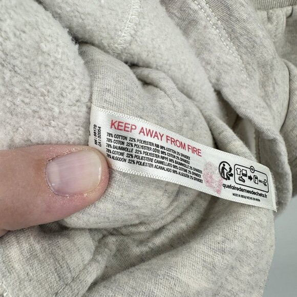 FREE PEOPLE MOVEMENT intercept romper sweats shorts drawstring waist gray S - Picture 12 of 12